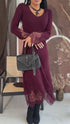 Adīta kleita "EMBER FIRE 552" - BORDO
